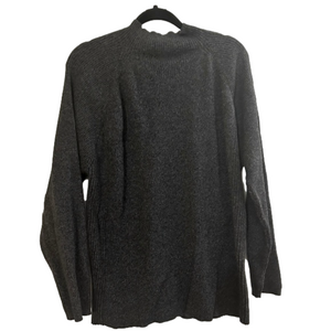 Valerie Steven’s Casual Woman 100% Cotton Black/Gray Marbled Sweater - Size 2X